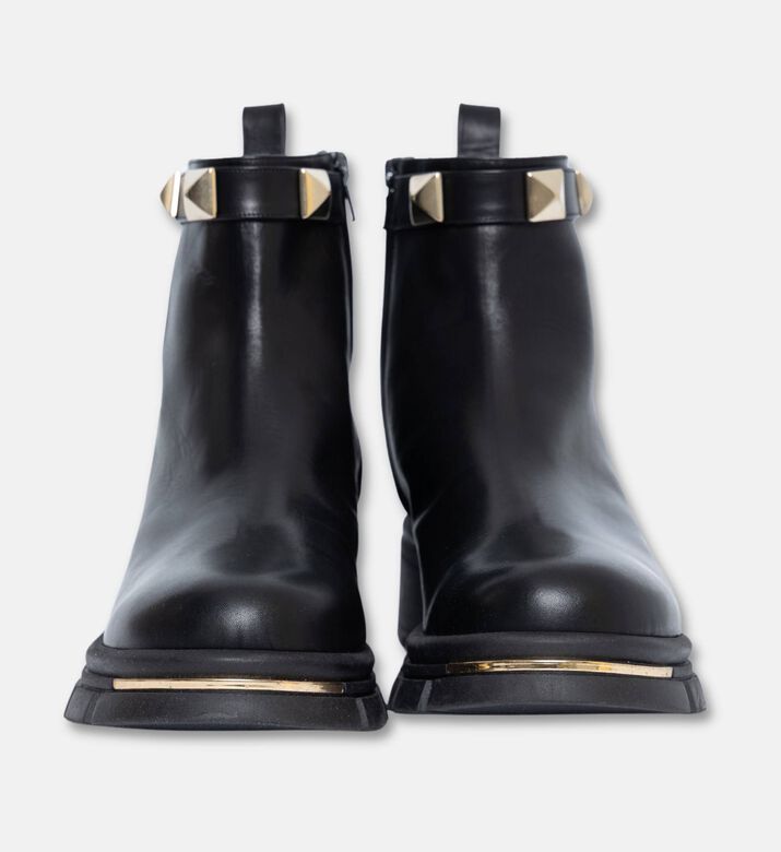 Albano Leather Studded Ankle Boots, Packshot View