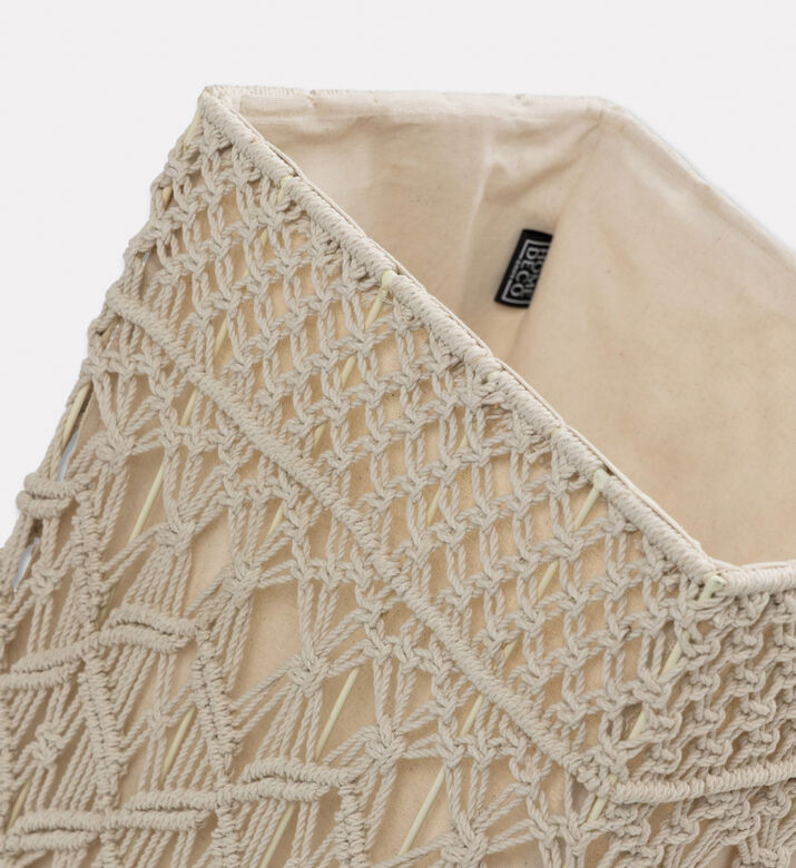 Home Deco and More Zari Cotton Robe Waste Bin, Packshot View