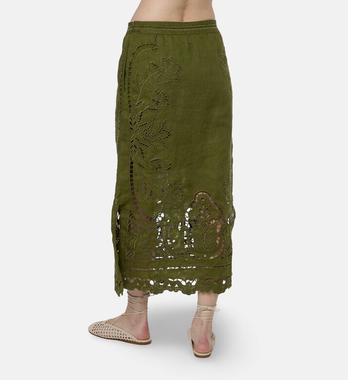 Farm Rio Majestic Garden Skirt, Model View