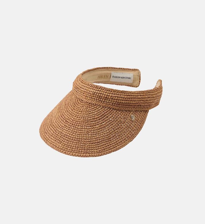 Woven Logo Label Straw Visor