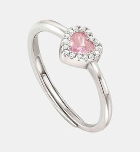 Cubic Zirconia Heart Symbol Ring