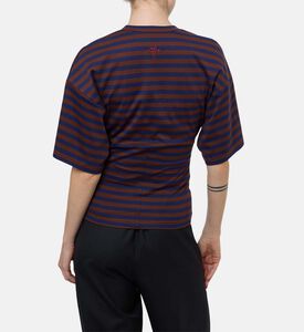 Plan C Stripe-print Short-sleeve T-shirt, Model View
