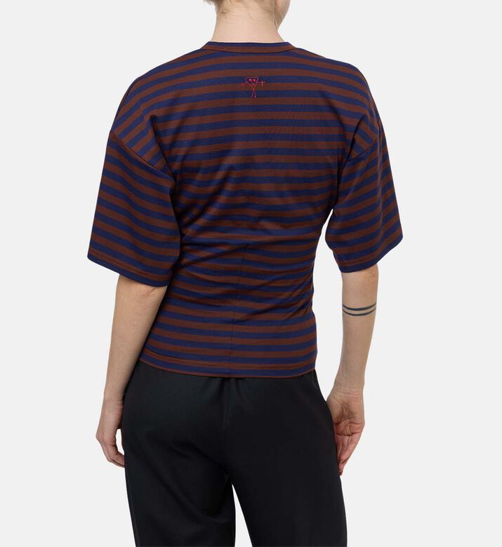 Plan C Stripe-print Short-sleeve T-shirt, Model View