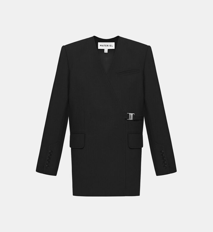 Detachable Scarf Blazer