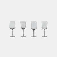 Assorted Clear Gobelets Set Of 6