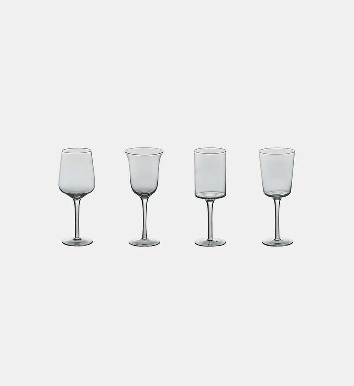 Assorted Clear Gobelets Set Of 6