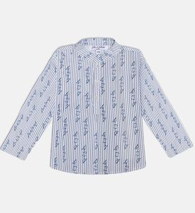Jules and Juliette Paris Stripe-print Button Placket Regular-fit Shirt, Packshot View