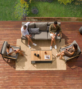 Lifestyle Garden Amber Teak Wood Salon Set, Packshot View