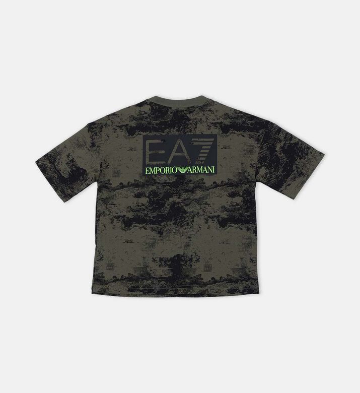 Distressed-print Crewneck T-shirt