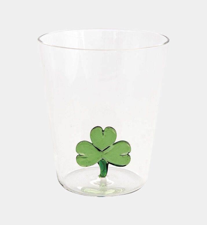 Borosilicate Lucky Leaf-print Glass