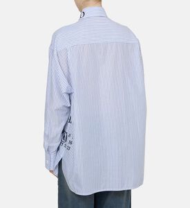 Cotton Stripped Logo-print Shirt Cotton Stripped Logo-print Shirt