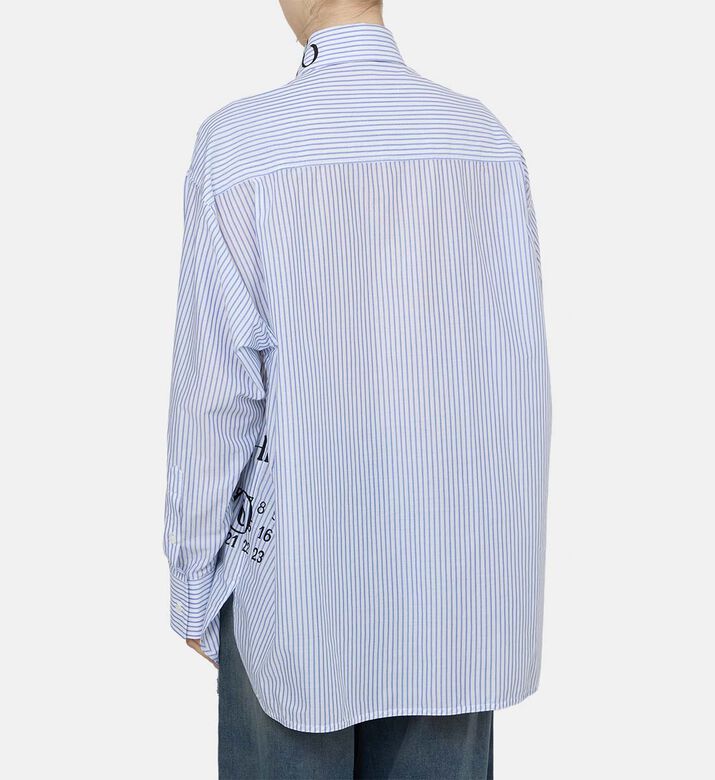 Cotton Stripped Logo-print Shirt Cotton Stripped Logo-print Shirt
