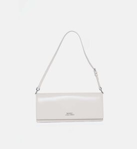 Marc Jacobs Cow Leather Flap Pocket Shoulder Bag, White, Packshot View