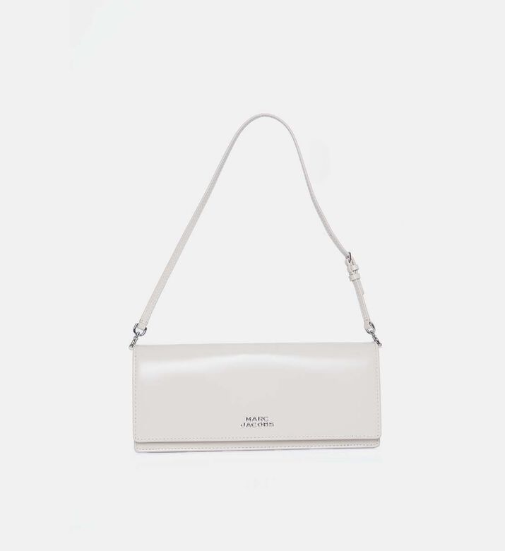 Marc Jacobs Cow Leather Flap Pocket Shoulder Bag, White, Packshot View
