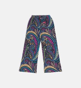 Cotton Paisley-print Wide-leg Joggers