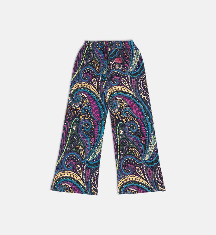 Cotton Paisley-print Wide-leg Joggers