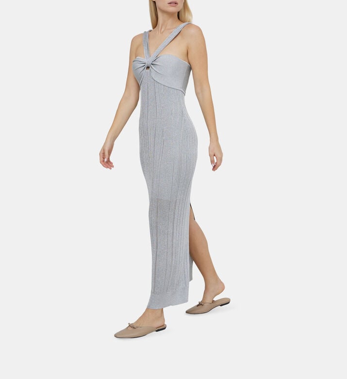 Metallic Textured Rib Gown Metallic Textured Rib Gown