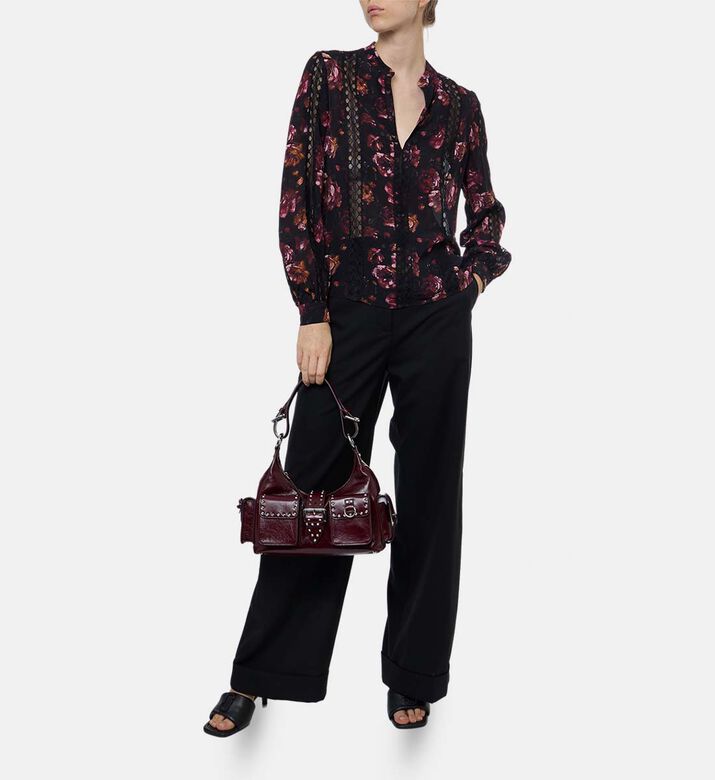 The Kooples Tailored Wide-leg Trousers, Model View