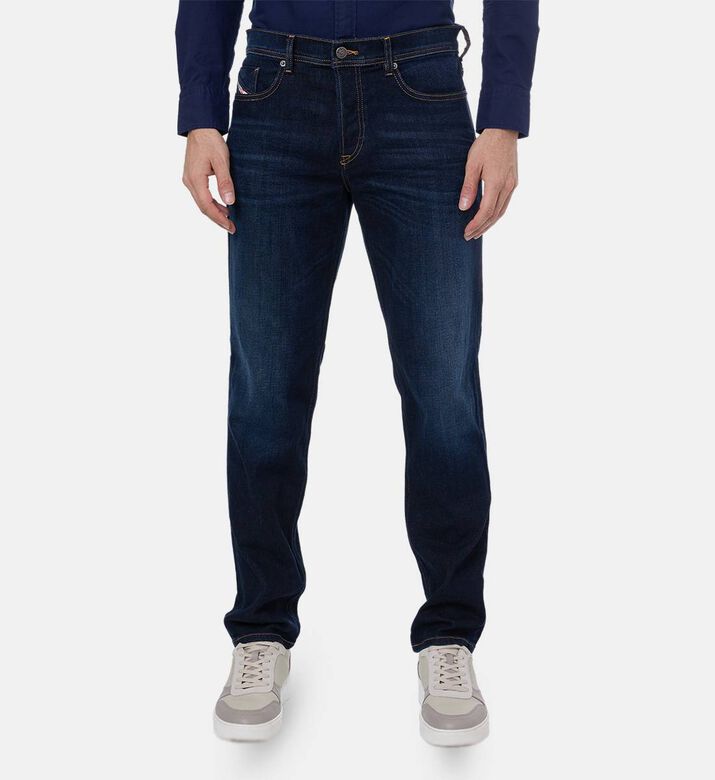Button Closure Regular-fit Denim Pants