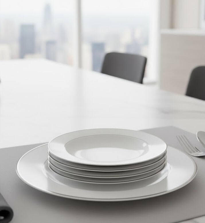 Home Deco and More Gold-rimmed Dinner Plates 6-piece Set - 27 Cm, Packshot View