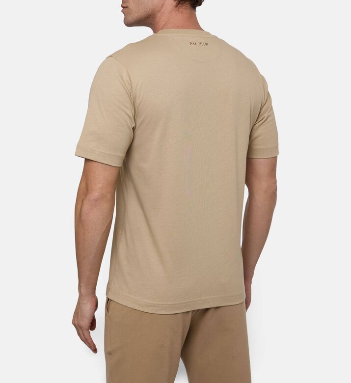 Pal Zileri Chest-print Short-sleeve T-shirt, Model View