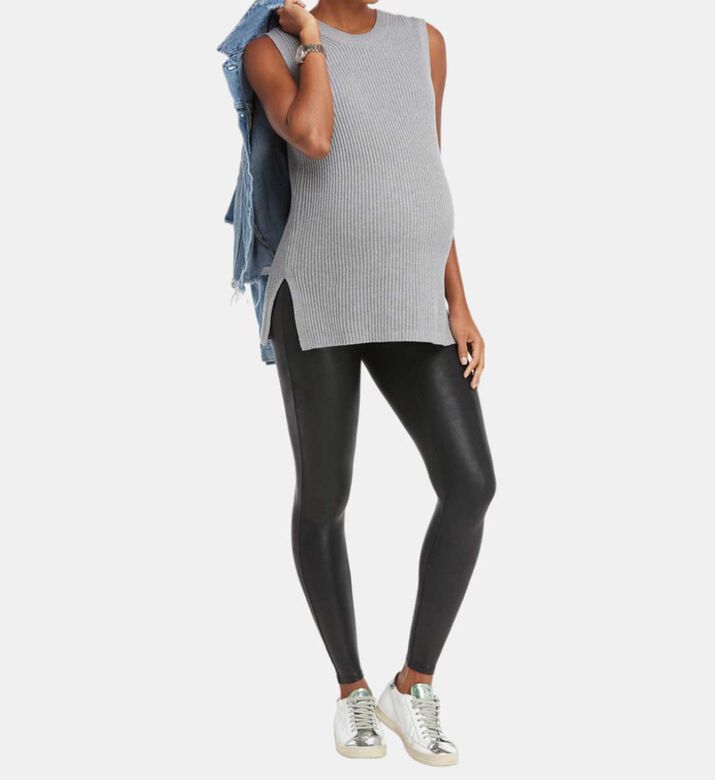 Mama Faux Leather Leggings