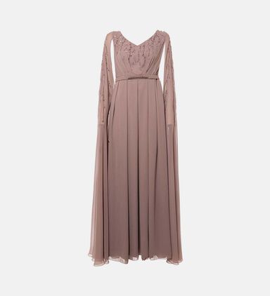 V-neck Beadwork Dress