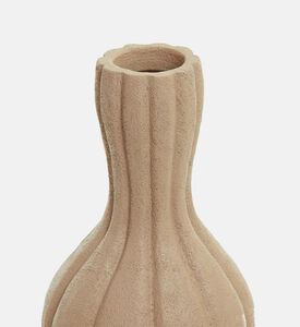 Light and Living Zucca Squash Shaped Vase, Beige, 19.5x34-cm, Packshot View