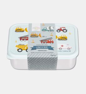 A Little Lovely Company Steel Lunch Box - Vehicles, Packshot View