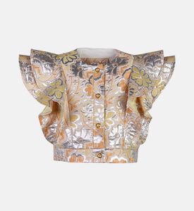 Ruffle Layered Sleeveless Blouse