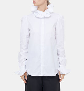 قميص Pensee قطني مزدوج الملتوي