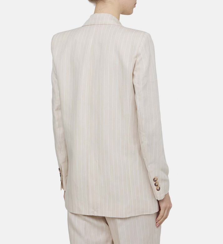 بليزر بوي مخطط بصف أزرار واحد