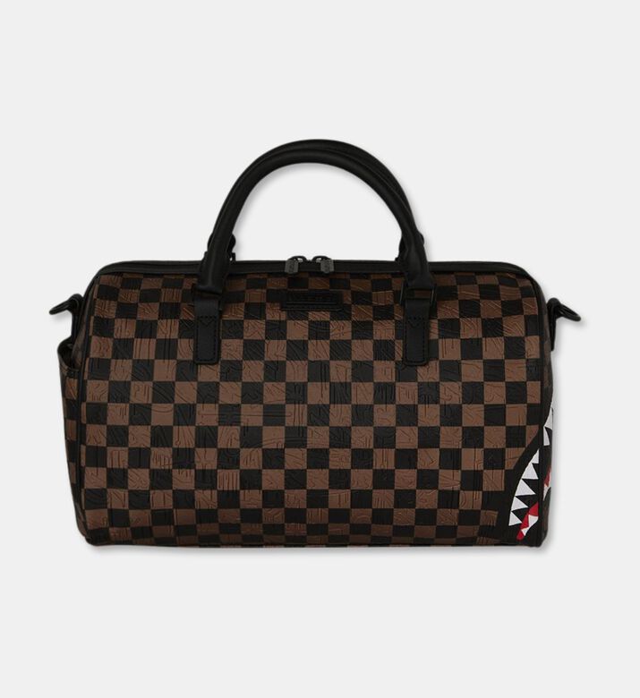 Sprayground Checkered-print Top Handle Mini Duffle Bag, Packshot View