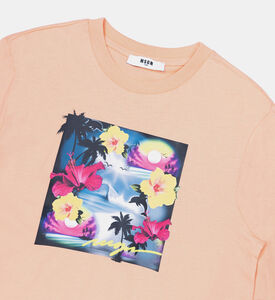 تيشيرت قطن جيرسيه بطبعة استوائية