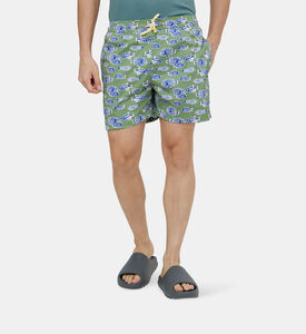 سروال سباحة بارو بطبعة أوراق شجر