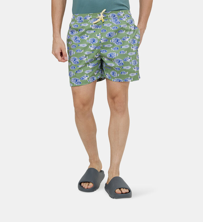 سروال سباحة بارو بطبعة أوراق شجر سروال سباحة بارو بطبعة أوراق شجر