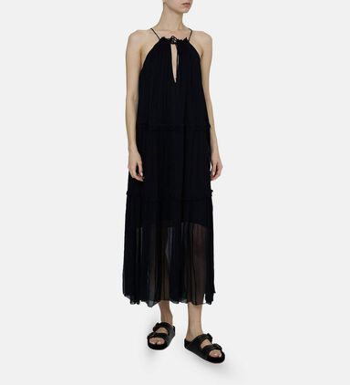 Alita Plisse Long Dress