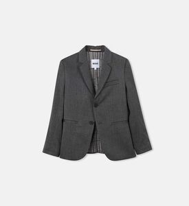 جاكيت بقصّة عادية بتأثير هيرينغ بون