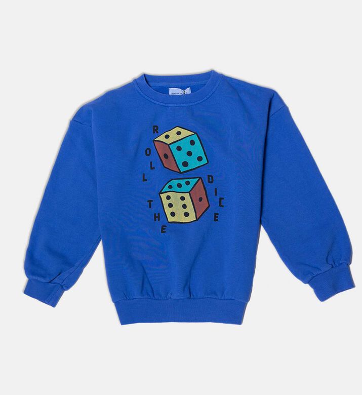 Bobo Choses Dice-print Elasticated Cuffs Long-sleeve Sweatshirt, Packshot View Bobo Choses Dice-print Elasticated Cuffs Long-sleeve Sweatshirt, Packshot View