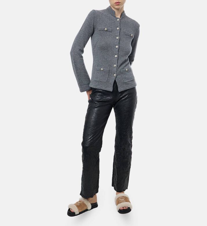 Zadig et Voltaire Button Closure Wide Sleeve Cardigan, Model View