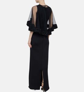 Beaded Sleeveless Flared Dress Beaded Sleeveless Flared Dress