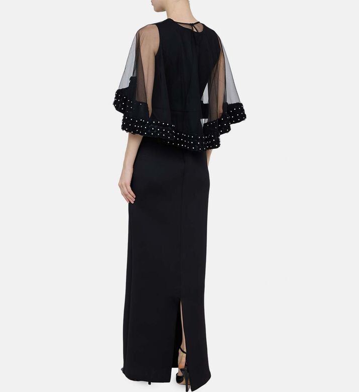 Beaded Sleeveless Flared Dress Beaded Sleeveless Flared Dress