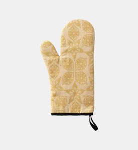 Jacquard Feerie Cotton Oven Gauntlwet, Yellow, Packshot View