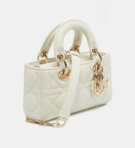 Dior Preowned Dior White Micro Lady D-joy Bag, Packshot View