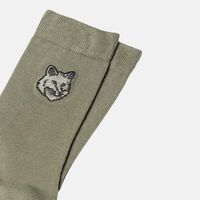 Fox Head-embroidery Socks