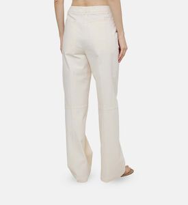 Cotton Canvas Belted Trousers