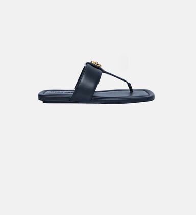 The Dual T-strap Leather Sandals