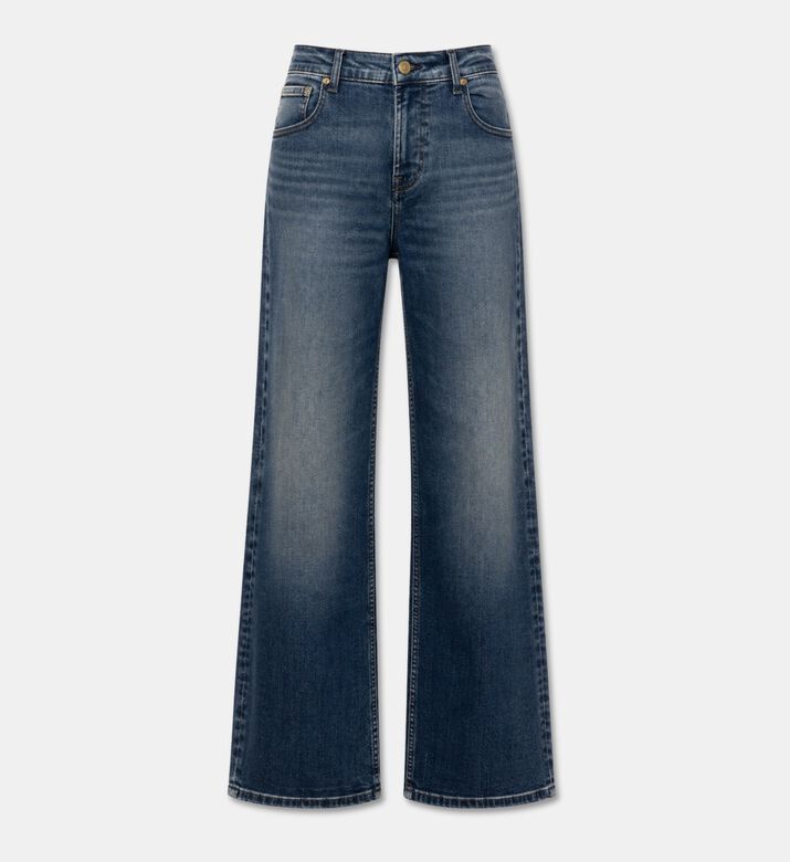7 for All Mankind Whisker Effect Denim Pants, Packshot View