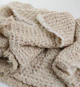 Honey Waffle Cotton Wool Throw