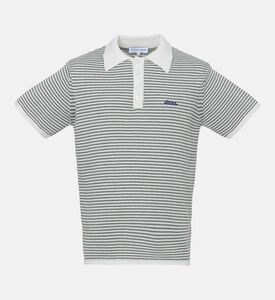 Chapu Knitted Stripes Polo Shirt